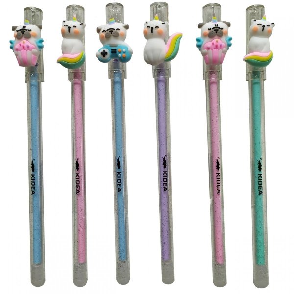 6 szt Długopis Wymazywalny Zestaw Ścieralny Gumka Kidea [DWFIKAD]