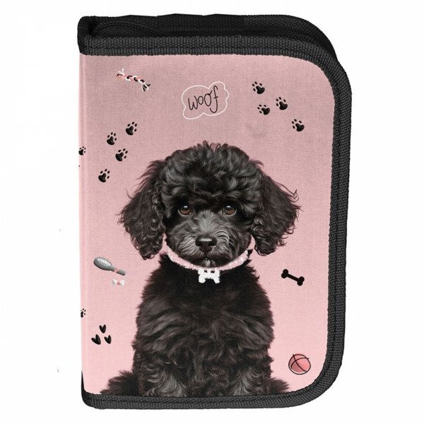 PLECAK SZKOLNY Z PIESKIEM DLA DZIEWCZYNY DO 1 KLASY KOMPLET 3w1 PIESEK DOG