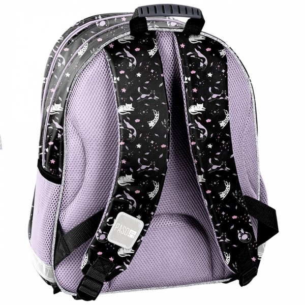 PLECAK SZKOLNY Z KOTKIEM DLA DZIEWCZYNY DO 1 KLASY ZESTAW 3w1 KOTEK CATS