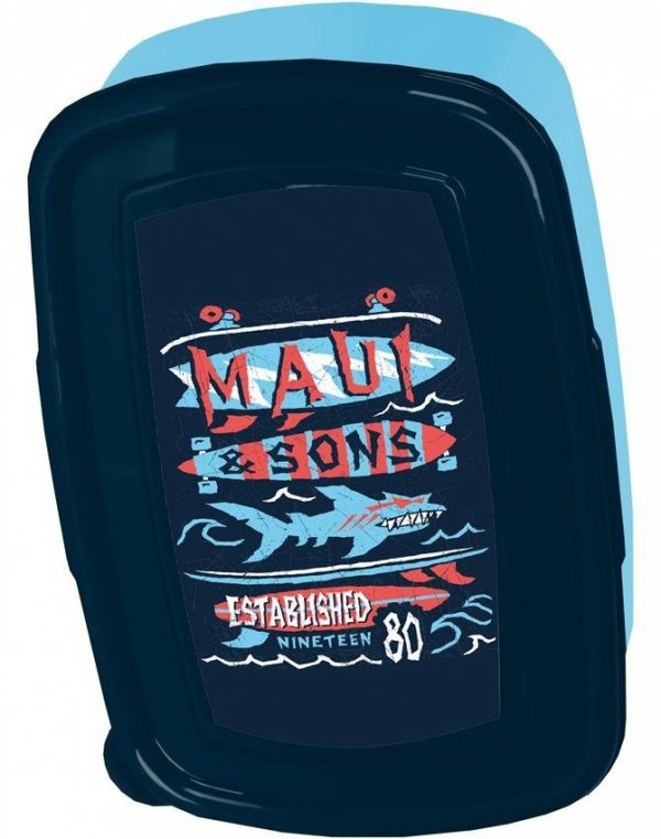 Chłopięcy Tornister Szkolny Maui&amp;Sons Rekiny Deska Surfingowa [Maul-525]