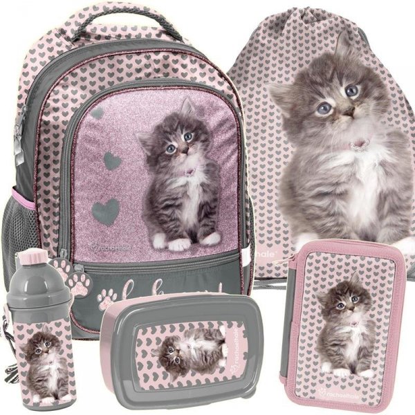 Plecak dla Dziewczyny do Szkoły Kot Kotek Szkolny [RLD-260]