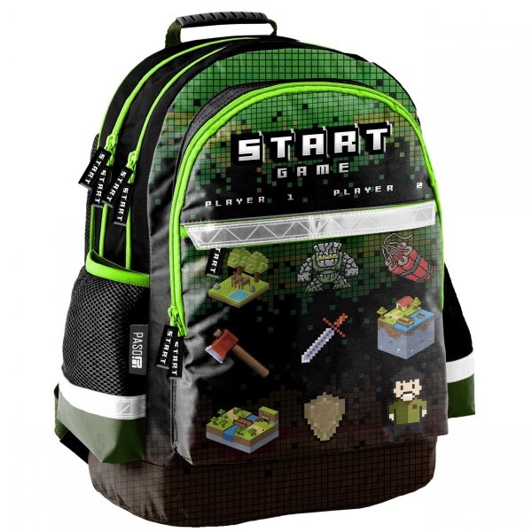 Minecraft Plecak Gamingowy Szkolny dla Uczniów Paso [PP23CR-116]
