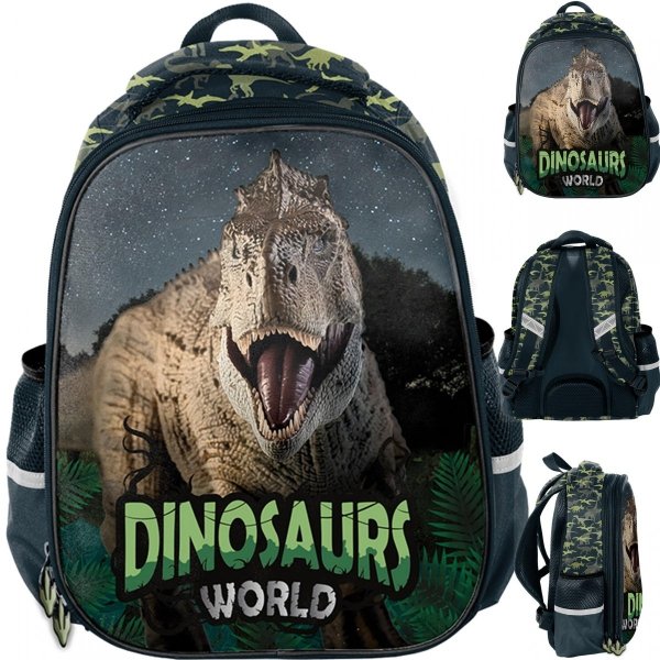 Dinozaury Plecak Szkolny Tornister Tyranozaur Paso dla Uczniów [PP23DZ-565]