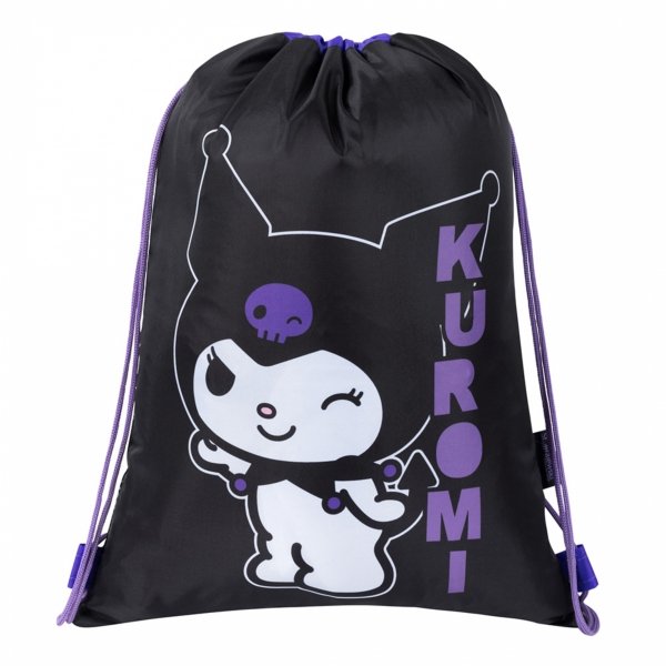 KUROMI BLACK PLECAK KOMPLET 5 ele MAJEWSKI DLA DZIEWCZYNY 4-komorowy