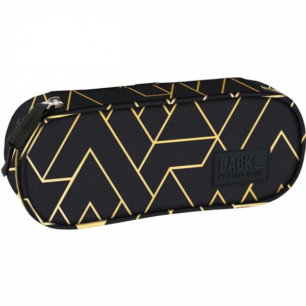 MŁODZIEŻOWY PLECAK BACKUP GEOMETRIC GOLD DZIEWCZĘCY SZKOLNY KOMPLET 2w1