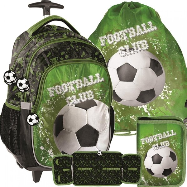 Plecak z Kółkami Piłka Nożna dla Chłopaka do Szkoły [PP20FO-997]