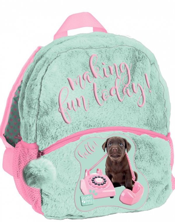 Plecaczek dla Przedszkolaka Pluszowy Plecak z Pieskiem dla Dziewczyny [PEW-305]
