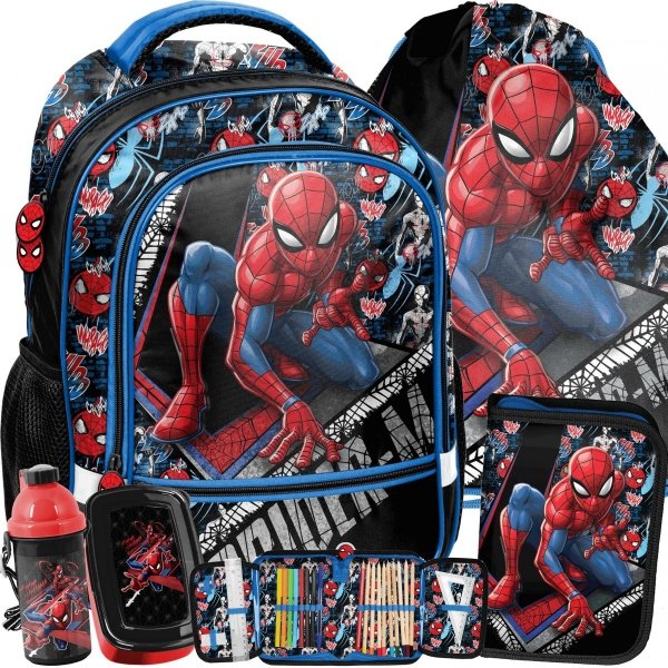 Spider Man Plecak Szkolny dla Chłopaków do Szkoły Podstawowej [SPW-260]