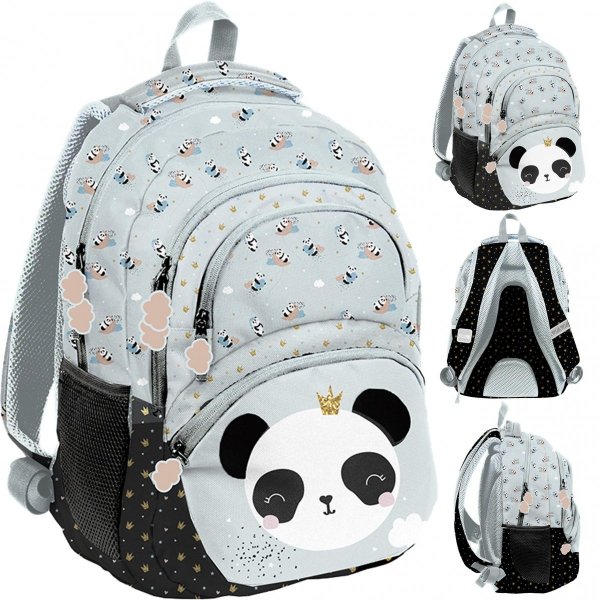 Plecak Szkolny Panda dla Dziewczynek Tornister Paso [PP23PQ-2102]