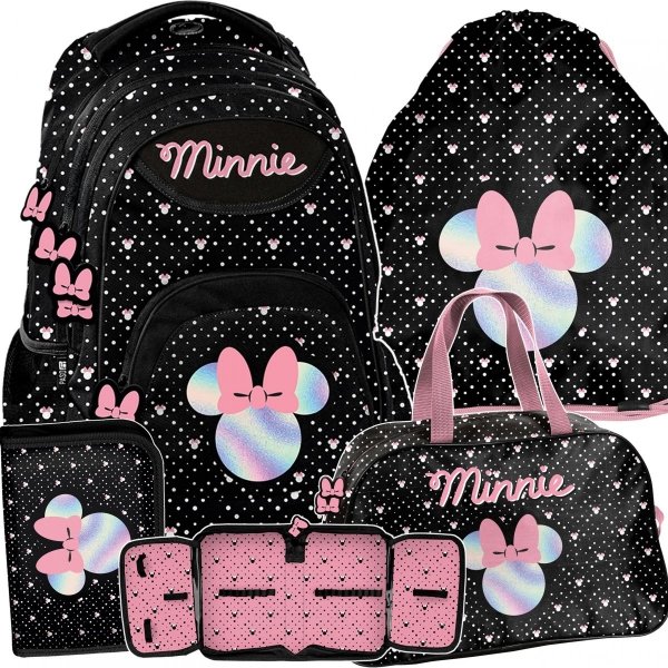 Disney Myszka Minnie Plecak do Szoły Zestaw 4w1 [DM23VV-278]