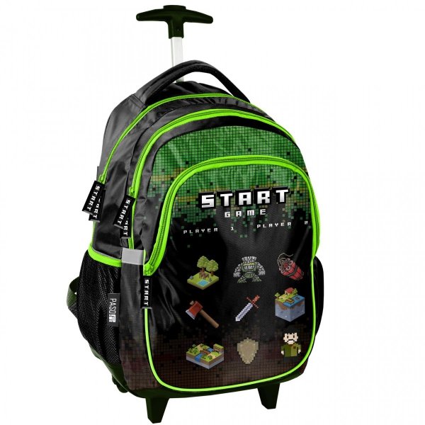 Plecak z Kółkami Minecraft Komplet Szkolny dla Uczniów [PP22CR-997]