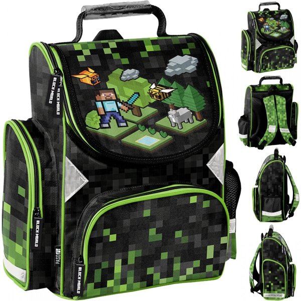 Tornister Szkolny Minecraft Gra Gry Chłopięcy Gamer [PP23XL-525]