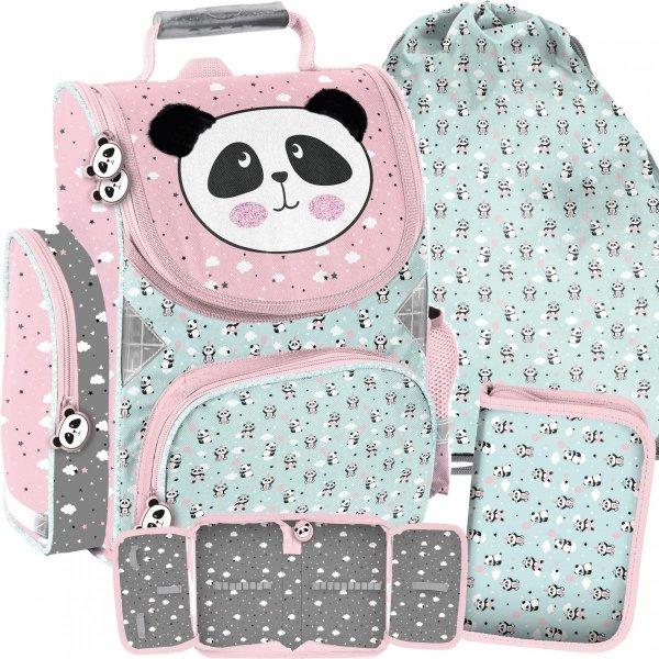Tornister do Szkoły dla Dziewczynek Misie Panda [PP21PD-525]