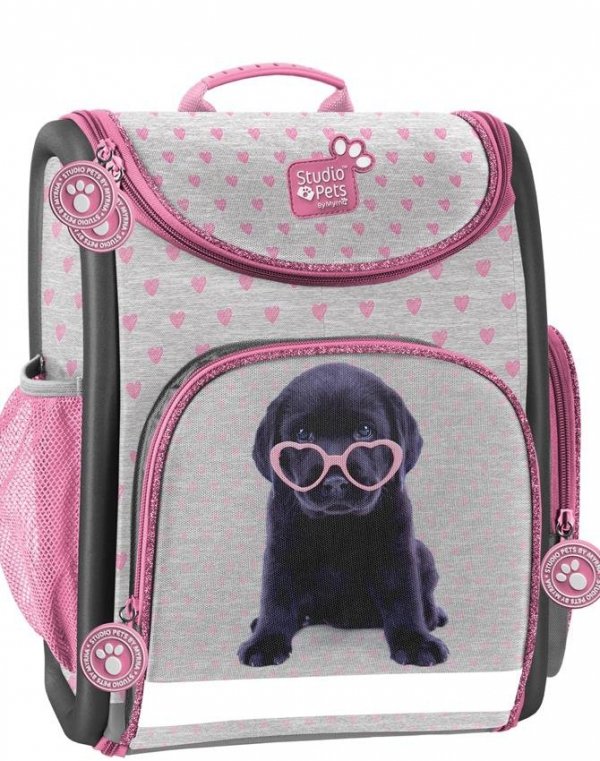 Tornister Szkolny dla Uczennicy Labrador Czarny Piesek [PTB-524]