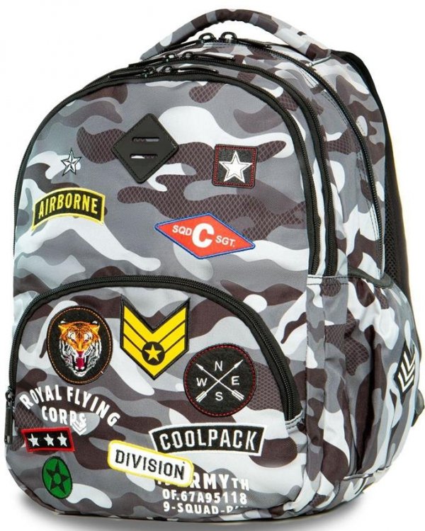 Plecak CP CoolPack z Naszywkami Moro Młodzieżowy [A16111]