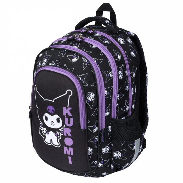 KUROMI BLACK PLECAK KOMPLET 3w1 MAJEWSKI DLA DZIEWCZYNY 4-komorowy