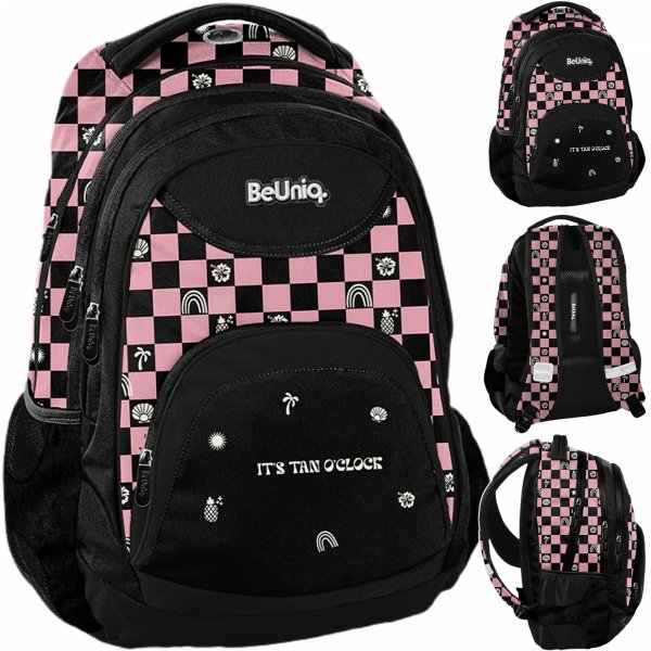 SZACHOWNICA PLECAK SZKOLNY BeUniq MŁODZIEŻOWY DLA DZIEWCZYNY 