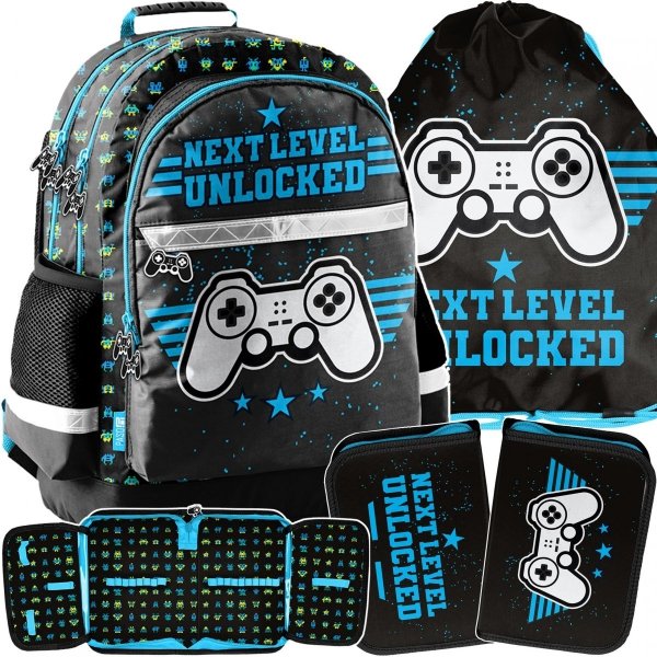 Chłopięcy Plecak Szkolny Komplet Gaming Gamepad [PP23NX-116]