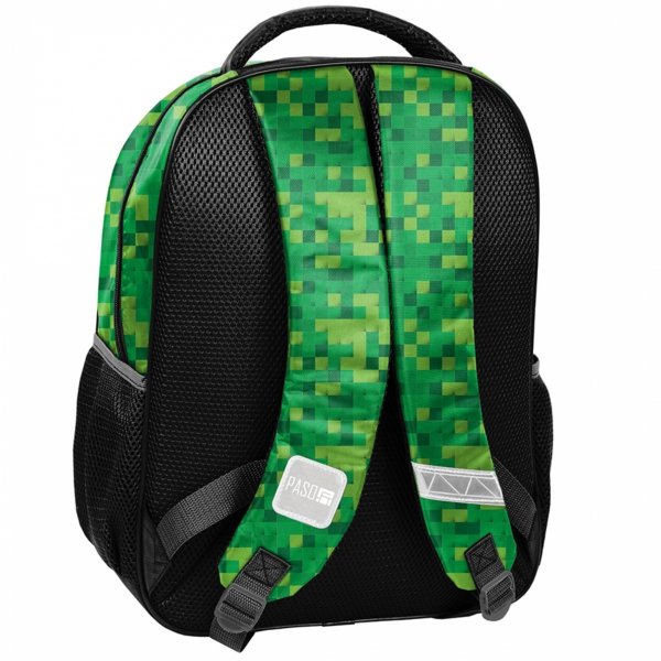 PLECAK MINECRAFT SZKOLNY GAMING GAMER DO 1 KLASY DLA CHŁOPAKA KOMPLET 6 ele