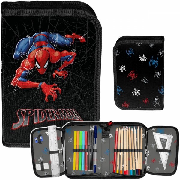 PIÓRNIK SPIDERMAN Z WYPOSAŻENIEM SZKOLNY DLA CHŁOPAKA MARVEL PASO