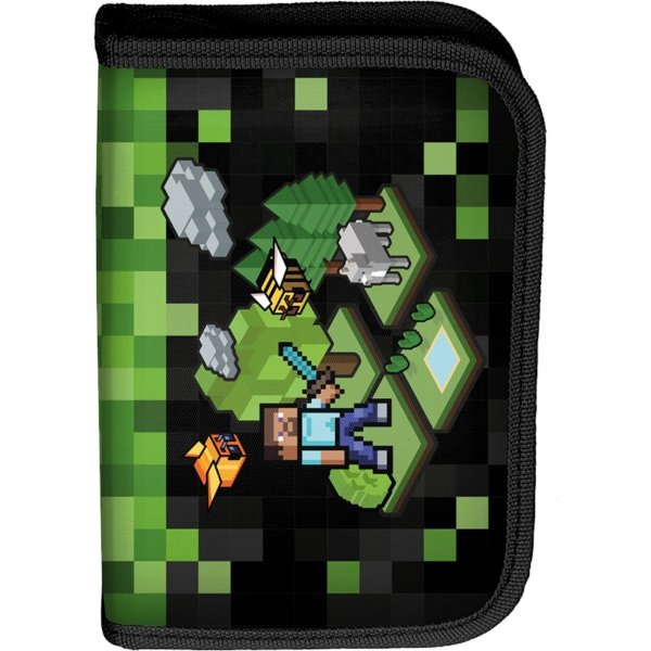 MINECRAFT KOMPLET 5 ele TORNISTER SZKOLNY GRY GAMER DO 1 KLASY CHŁOPIĘCY