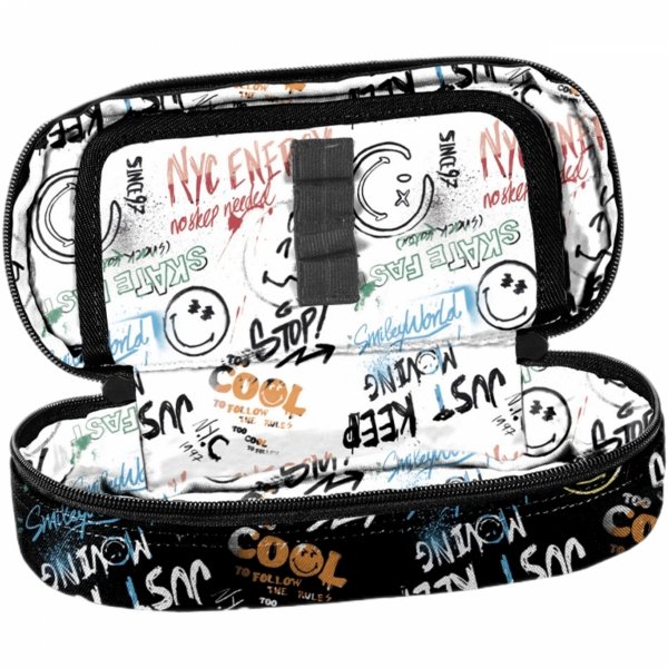 SMILEY ENERGY PIÓRNIK ETUI SZKOLNY USZTYWNIANY MŁODZIEŻOWY BEUNIQ