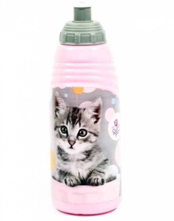 Plecak Szkolny Kot Kotek dla Dziewczynki Różowy Zestaw [RAM-090]