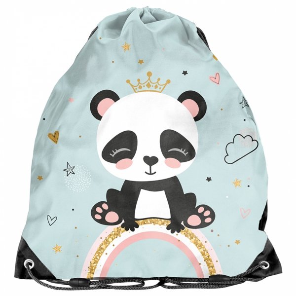 PANDA PLECAK NA KÓŁKACH Z MISIEM DLA DZIEWCZYNEK SZKOLNY ZESTAW 5 elem.