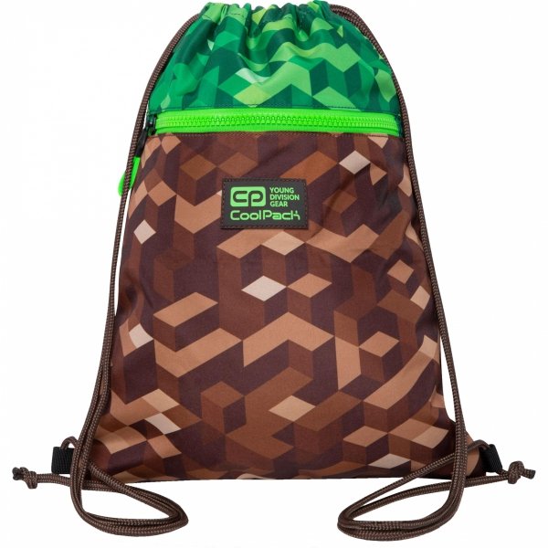 PLECAK COOLPACK CP ZESTAW 5ele. GRA PIKSELE GAME MINECRAFT DLA CHŁOPAKA