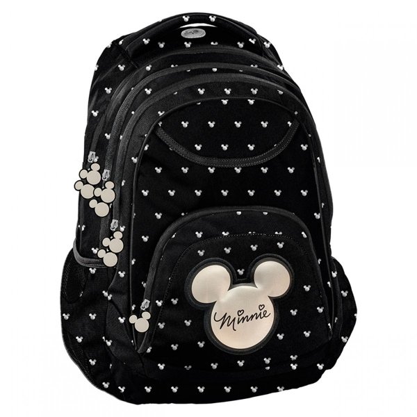 Plecak Myszka Mini Minnie dla Dziewczynki Nastolatki Czarny BeUniq [DIBL-2708]