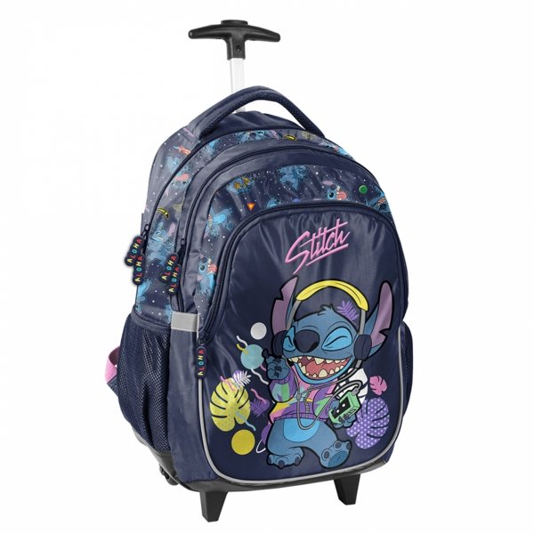 STITCH PLECAK NA KÓŁKACH KOMPLET 5el.  SZKOLNY DLA UCZENNIC STICH DZIEWCZĘCY