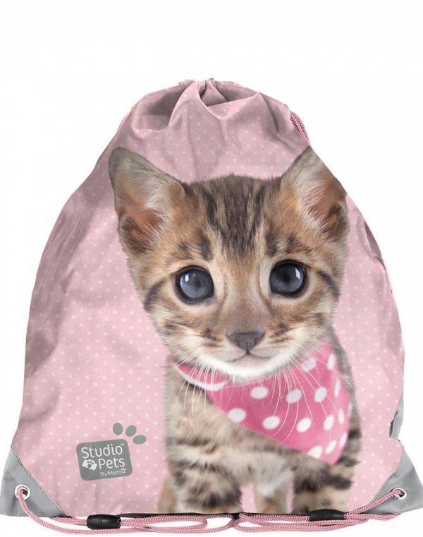 Kotek Plecak Szkolny z Kotem Kot dla Dziewczynki [PJC-116]