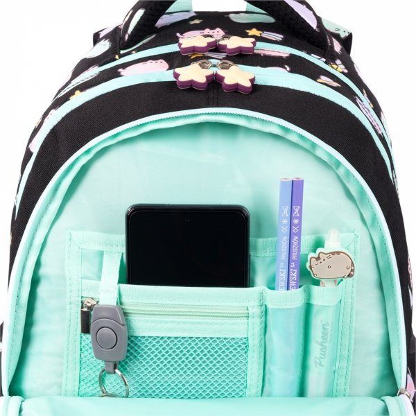PUSHEEN PASTEL KOMPLET 4elem. MAJEWSKI DLA DZIEWCZYNY PLECAK KOT KOTKI