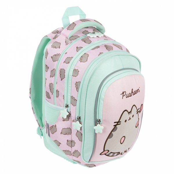 PUSHEEN PINK KOMPLET 5ele MAJEWSKI DLA DZIEWCZYNEK PLECAK KOT KOTKI