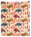 Torebka ozdobna prezentowa stylowe autka 1237A 31x42x12cm p12, mix cena za 1 szt