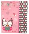 Torebka ozdobna prezentowa sowy 1143C 18x23x10cm p12, mix cena za 1 szt