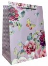 Torebka ozdobna prezentowa Kwiaty JP636C 18x23x10cm mix cena za 1 szt
