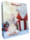 Torebka ozdobna prezentowa świąteczna JP350B 26x32x10cm mix cena za 1 szt