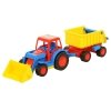 Wader-Polesie 9623 Traktor ładowarka z przyczepą w siatce mix