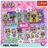 Puzzle 4w1 Poznaj laleczki. LOL Surprise! MGA 34613 Trefl