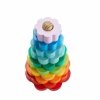 Fisher-Price Drewniana piramidka Kolorowe kwiatki HXT77 MATTEL