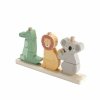 Fisher-Price Drewniane zwierzątka Układaj i sortuj HXV04 MATTEL