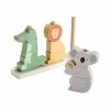 Fisher-Price Drewniane zwierzątka Układaj i sortuj HXV04 MATTEL