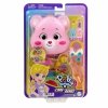 Polly Pocket Troskliwe Misie Zestaw kompaktowy: mikro lalka Polly, dwie figurki misiów, pojazd zabawka i akcesoria JCC14 MATTEL