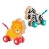 Fisher-Price Zwierzątka drewniane do pchania 2 sztuki JFN19 MATTEL