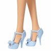 Barbie Lalka Fashionistas Blondynka w niebieskiej sukience z kokardkami HYT93 MATTEL