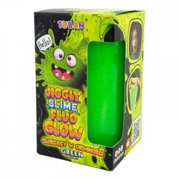 TUBAN Slime Jiggly Fluo Glow zielony 430g