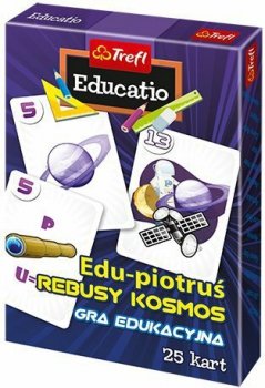 Karty Piotruś Edu-piotruś Rebusy Kosmos. 08435 TREFL