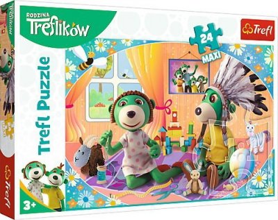 Puzzle 24-Maxi Bawmy się razem! Rodzina Treflików 14319 TREFL p8