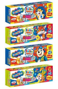 Farby plakatowe 12kol 20ml Bambino p5 MAJEWSKI mix cena za 1 szt